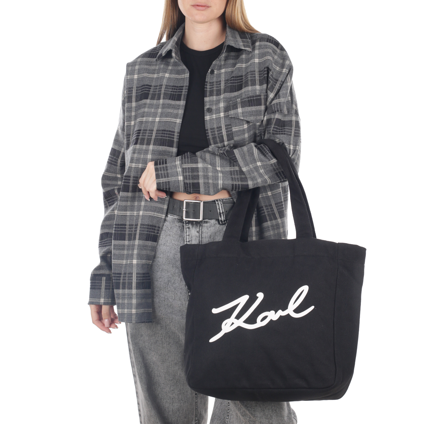 Текстильная сумка Karl Lagerfeld Signature