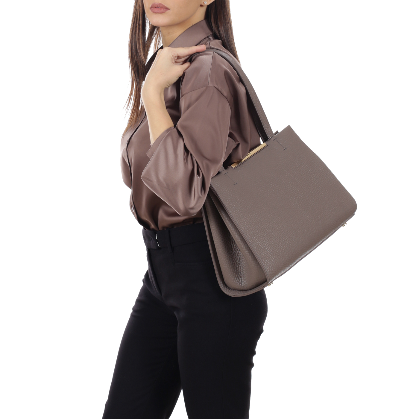 Кожаная сумка Carlo Salvatelli Josephine cervino