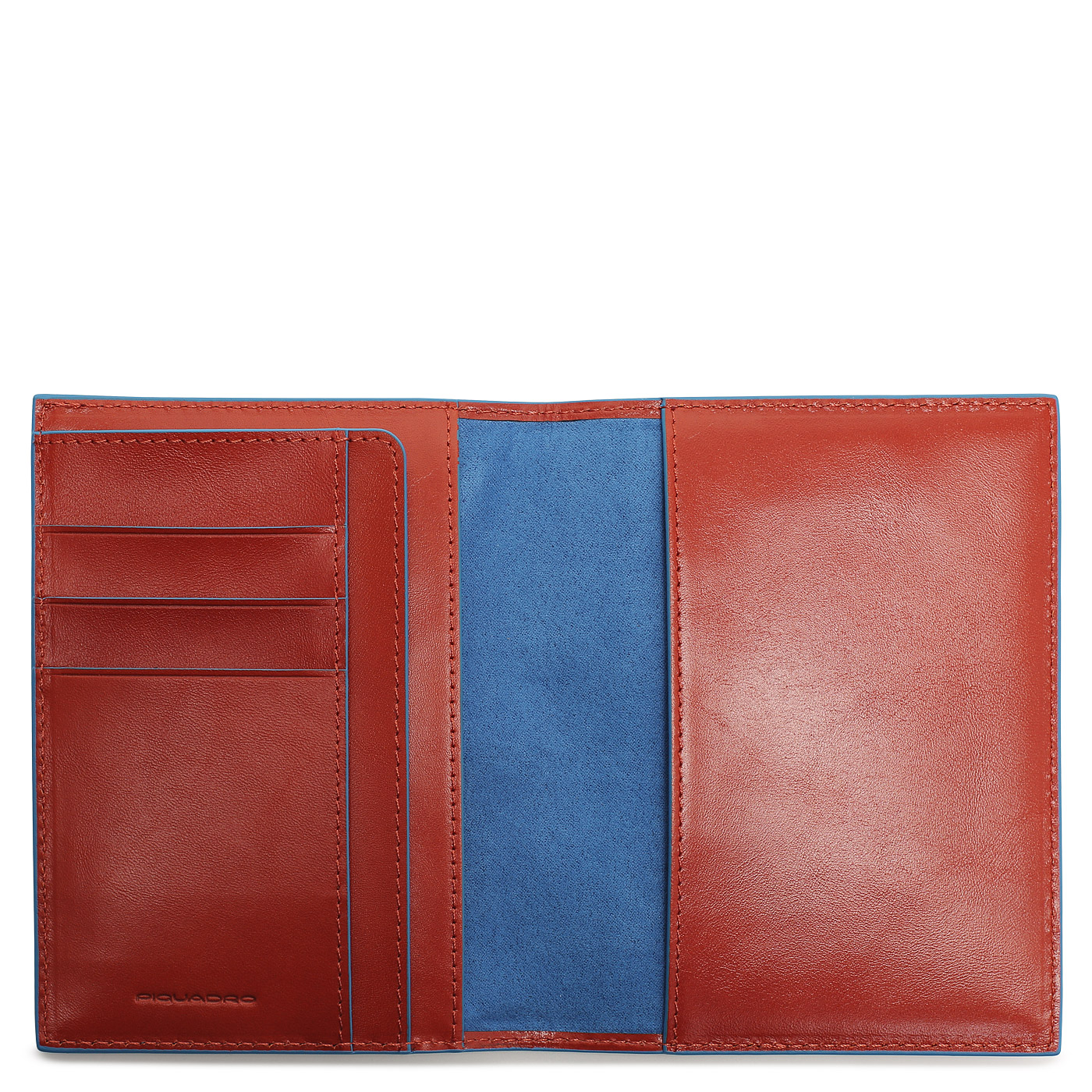 Кожаная обложка для паспорта Piquadro Blue square