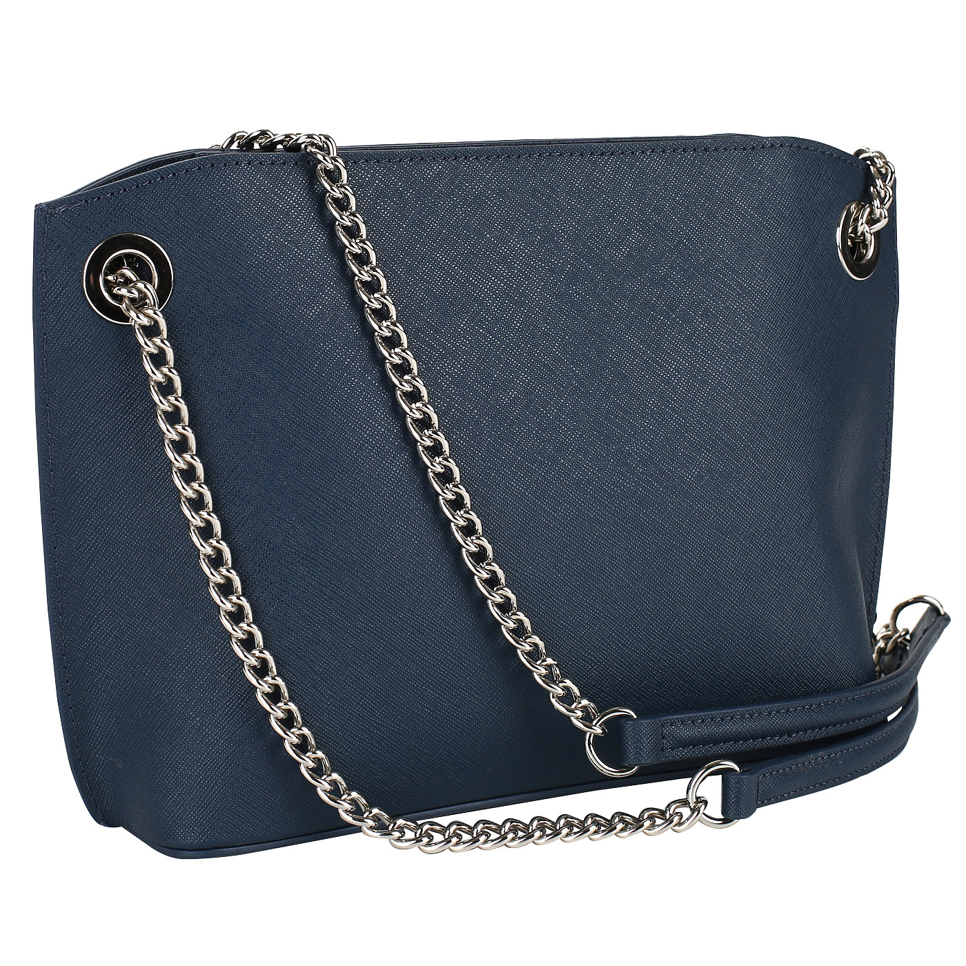 Женская сумка из синей сафьяновой кожи Cromia Perla