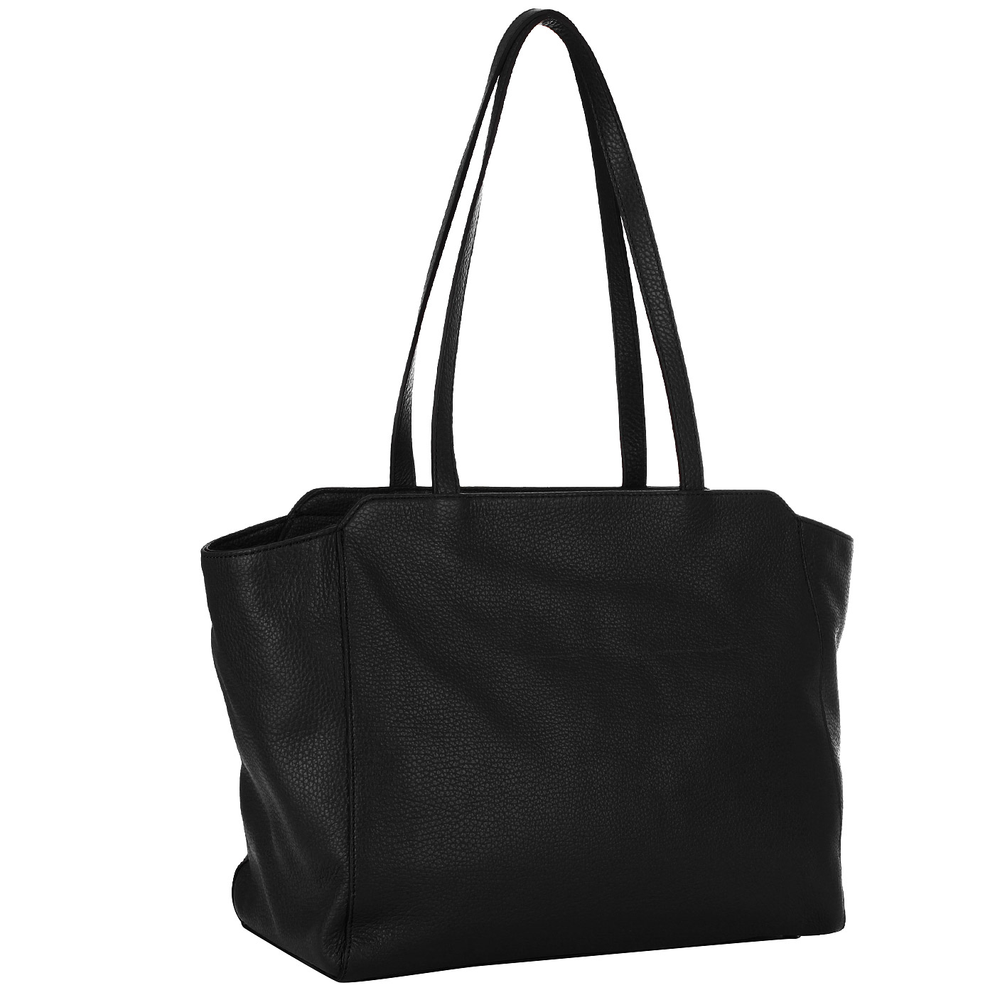 Черная кожаная сумка Cromia Ether