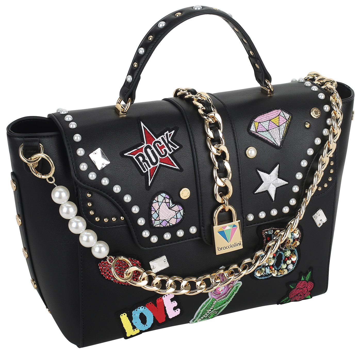 Сумка с ручкой Braccialini Rock