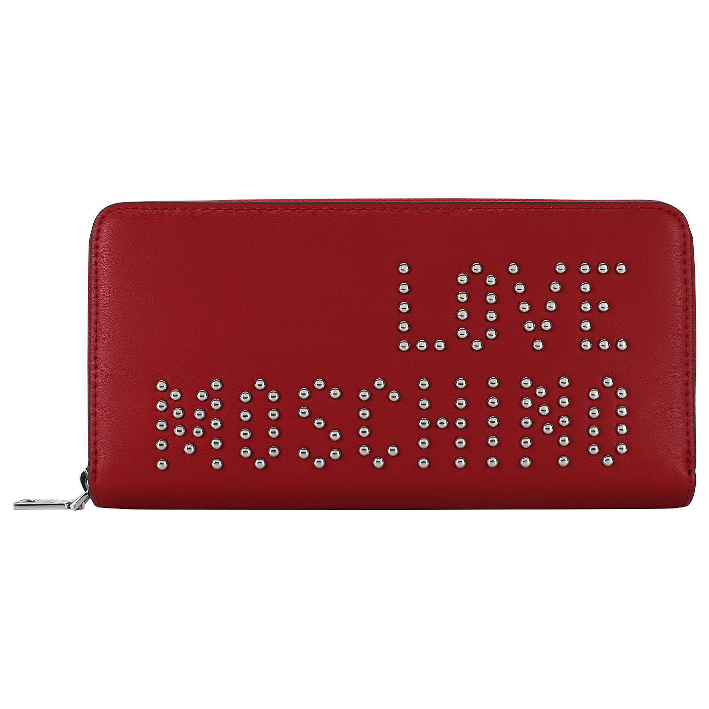 Love Moschino Красное женское портмоне на полную купюру
