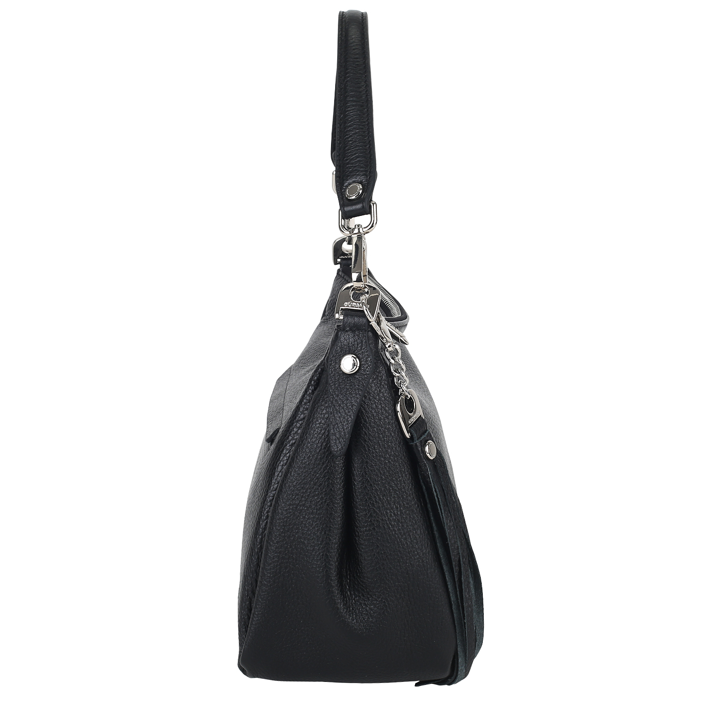 Кожаная сумка с брелком Curanni 