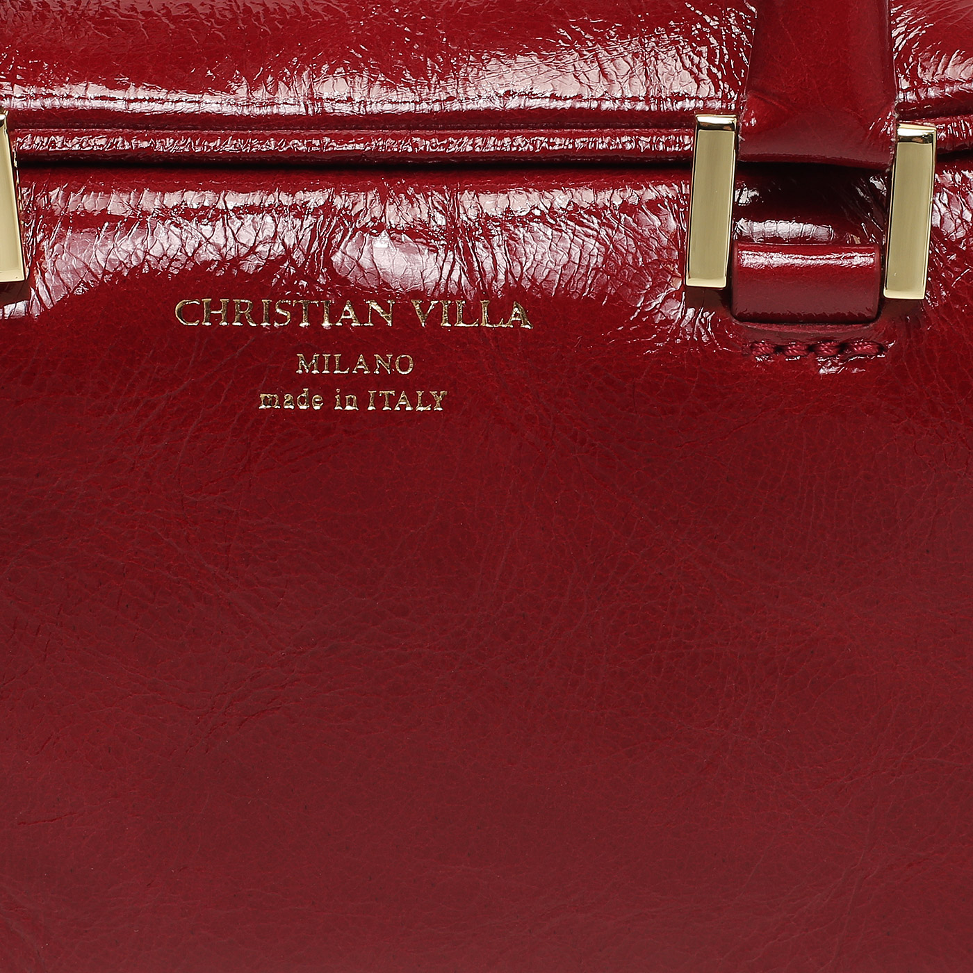Кожаная сумка Christian Villa Athene Vernice
