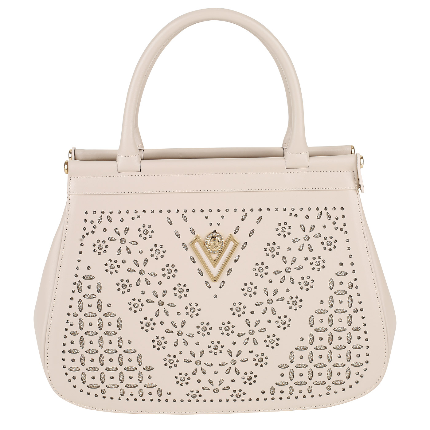 Valentino Orlandi Кожаная сумка с перфорацией