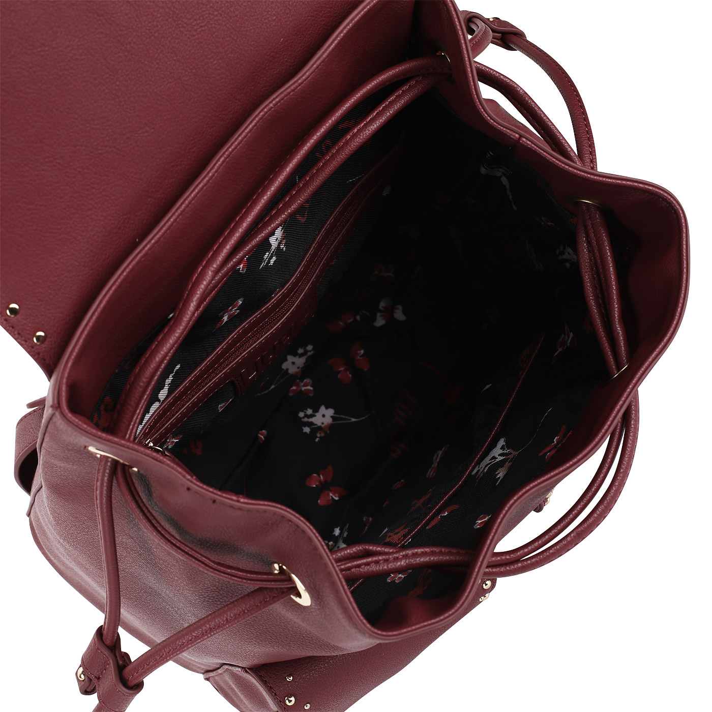 Бордовый рюкзак с декором Liu Jo Gioia