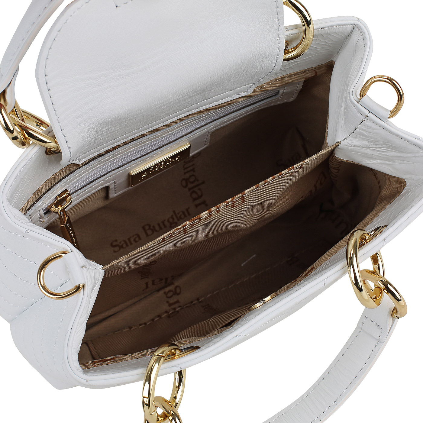 Кожаная сумка Sara Burglar Giola Trapunto