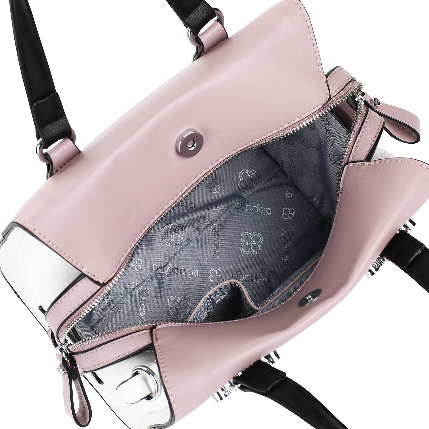 Розовая сумочка на двойной молнии Dispacci 