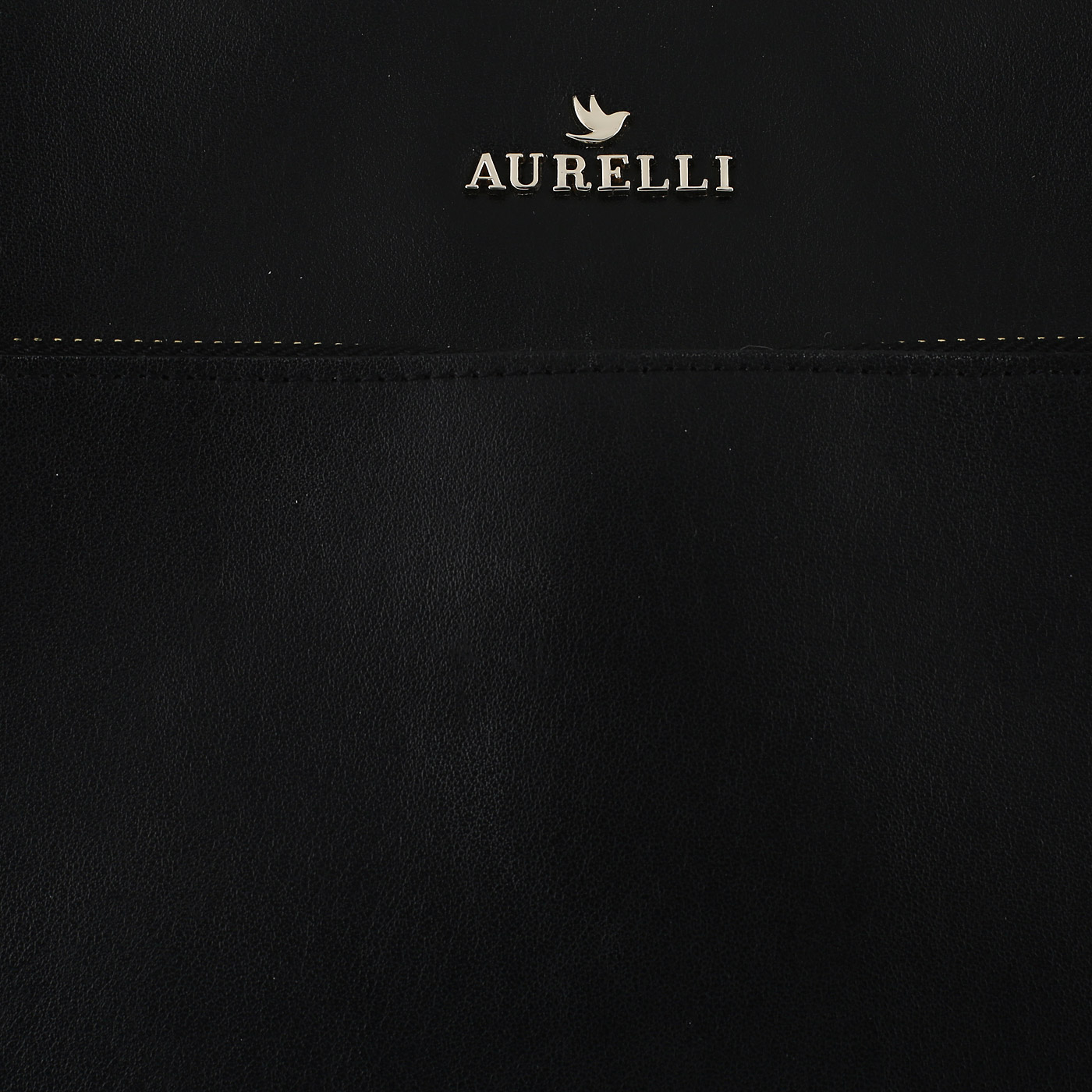 Вместительная кожаная сумка с двумя отделами Aurelli 