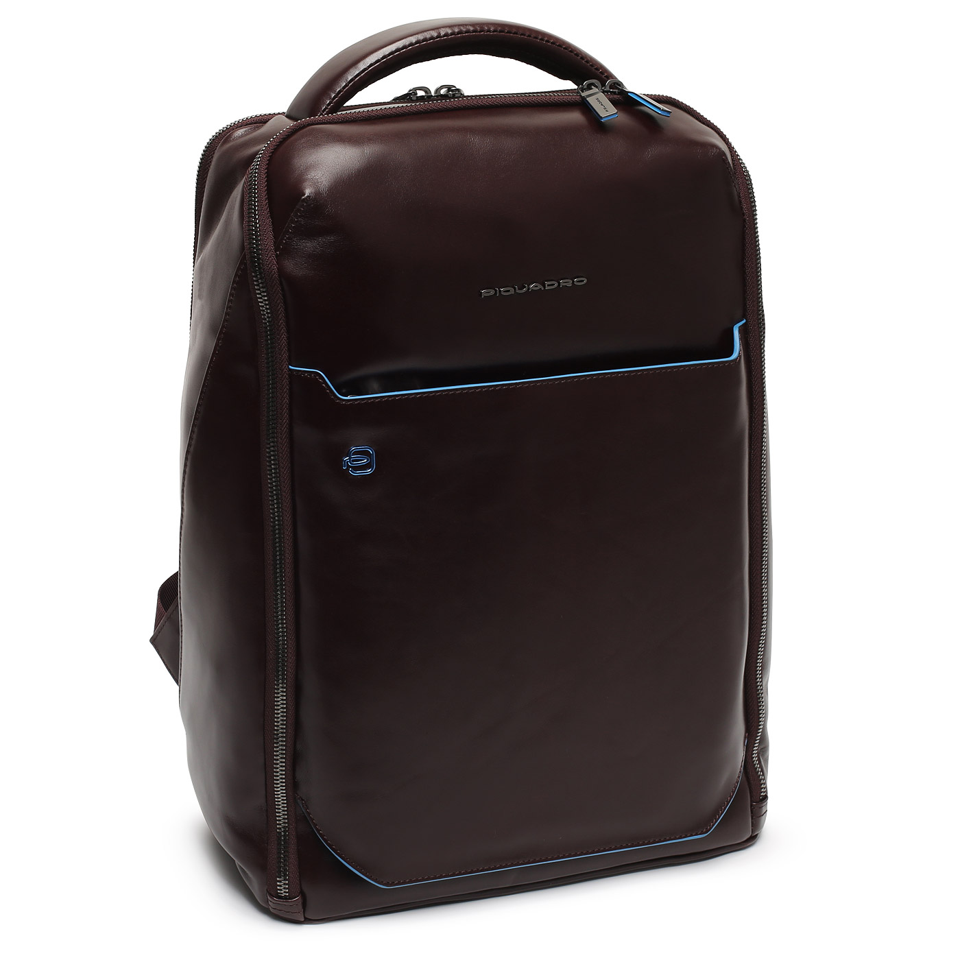 Кожаный рюкзак Piquadro Blue square