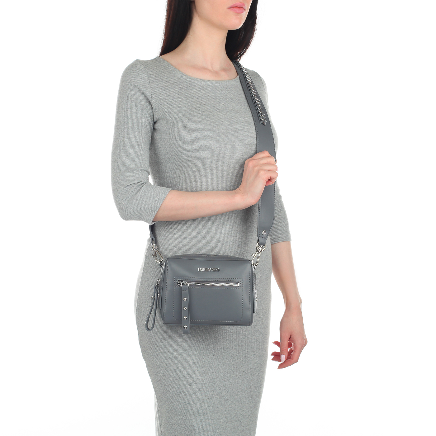 Женская сумочка с широким ремешком Love Moschino Chain Strap