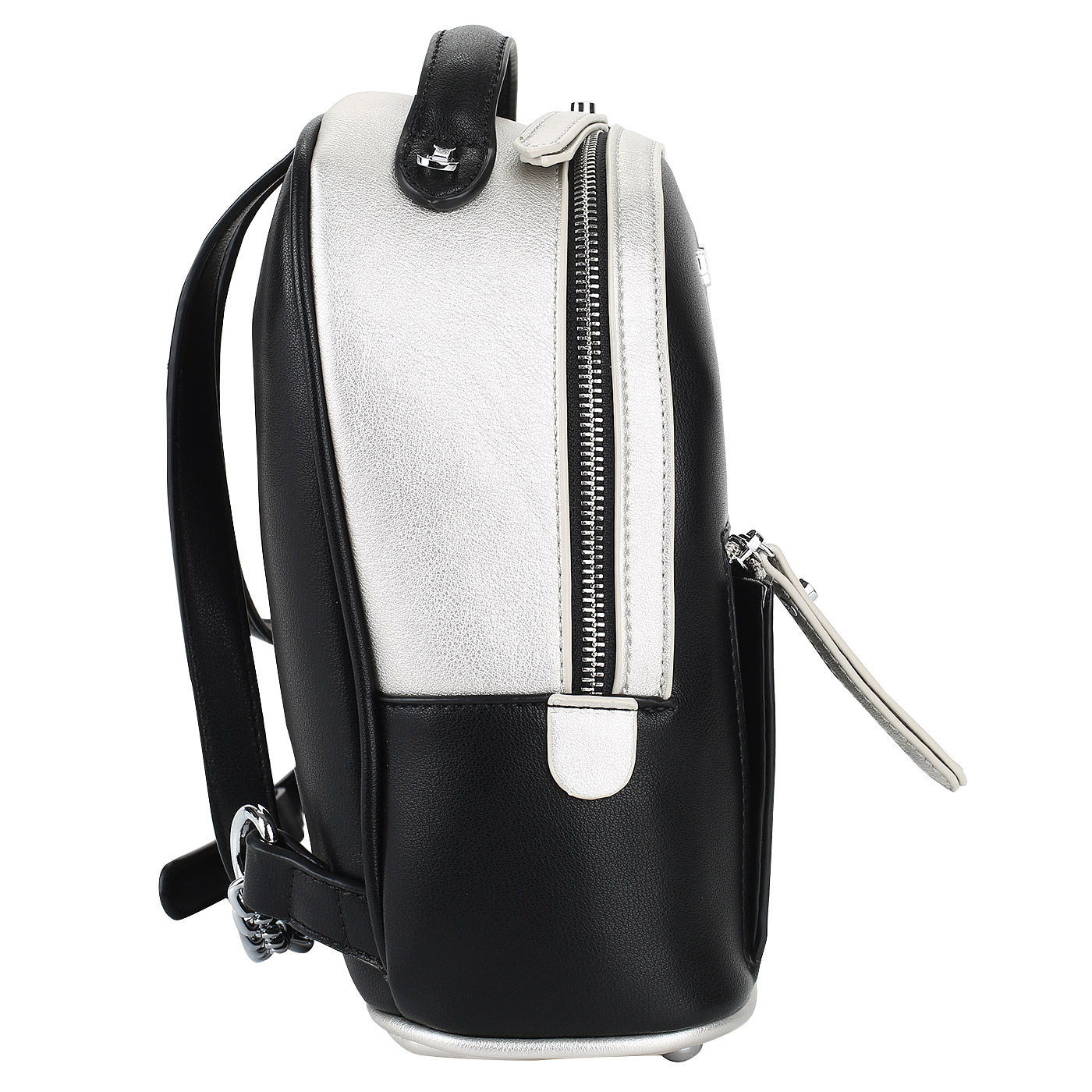 Женский черный рюкзак из экокожи со съемным плечевым ремешком Dispacci 