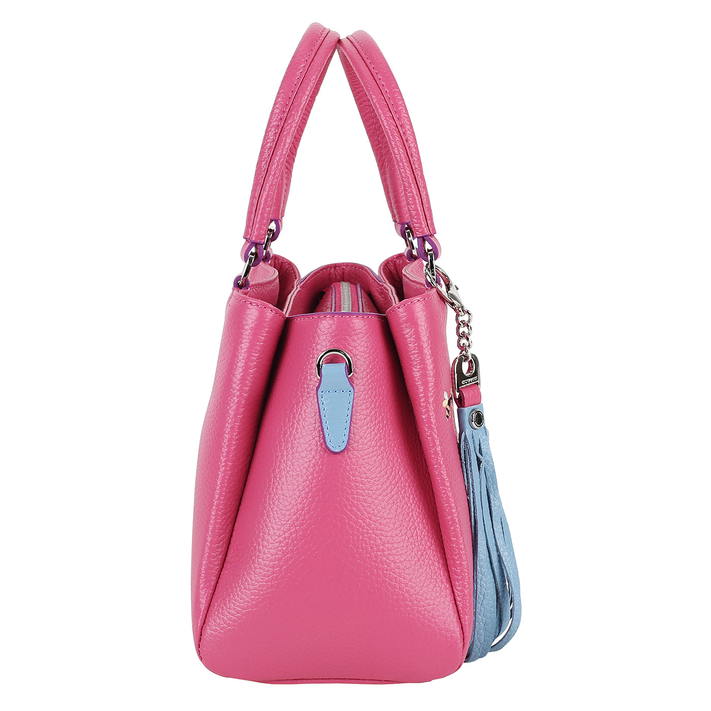 Кожаная сумка с вышивкой Curanni 