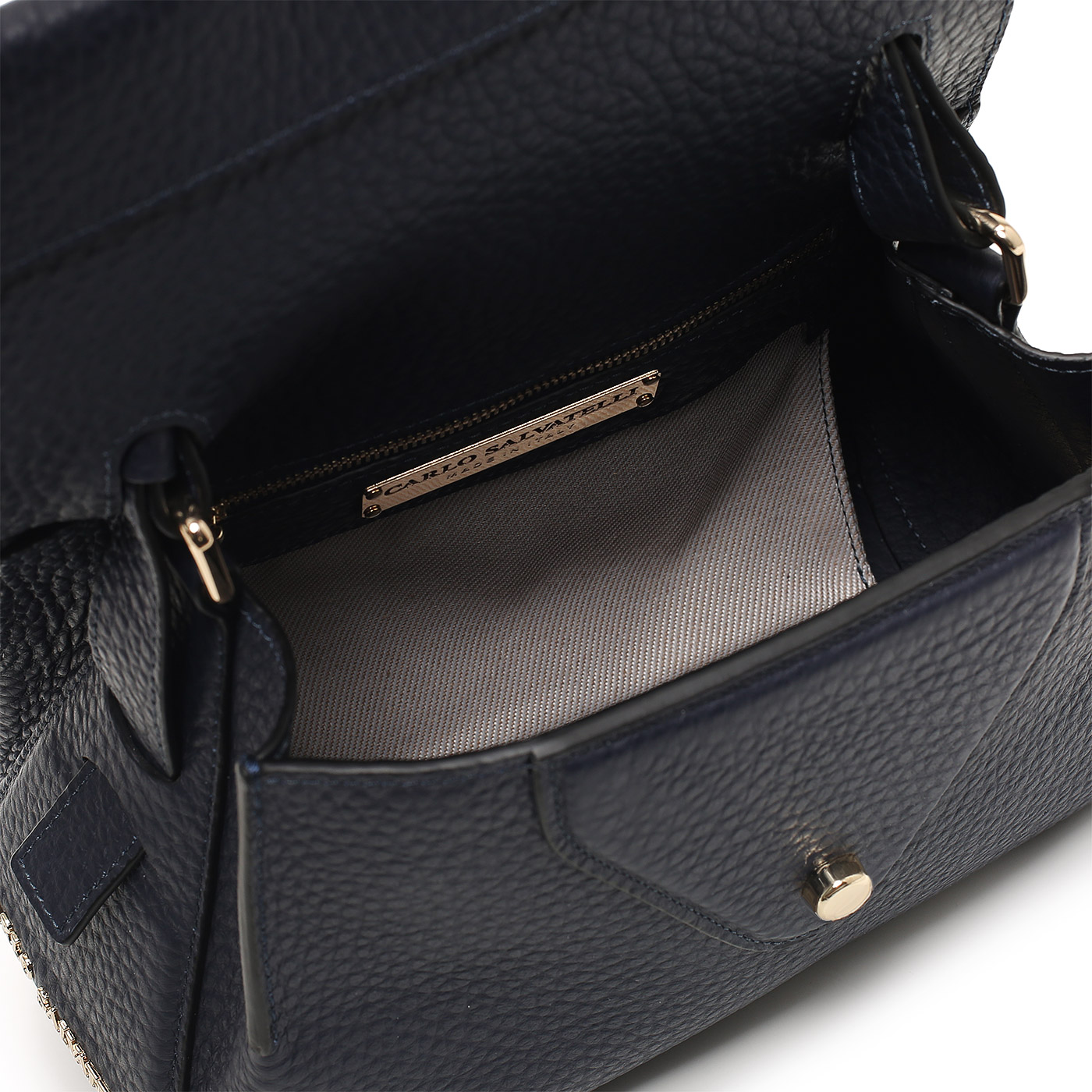 Кожаная сумка Carlo Salvatelli Double