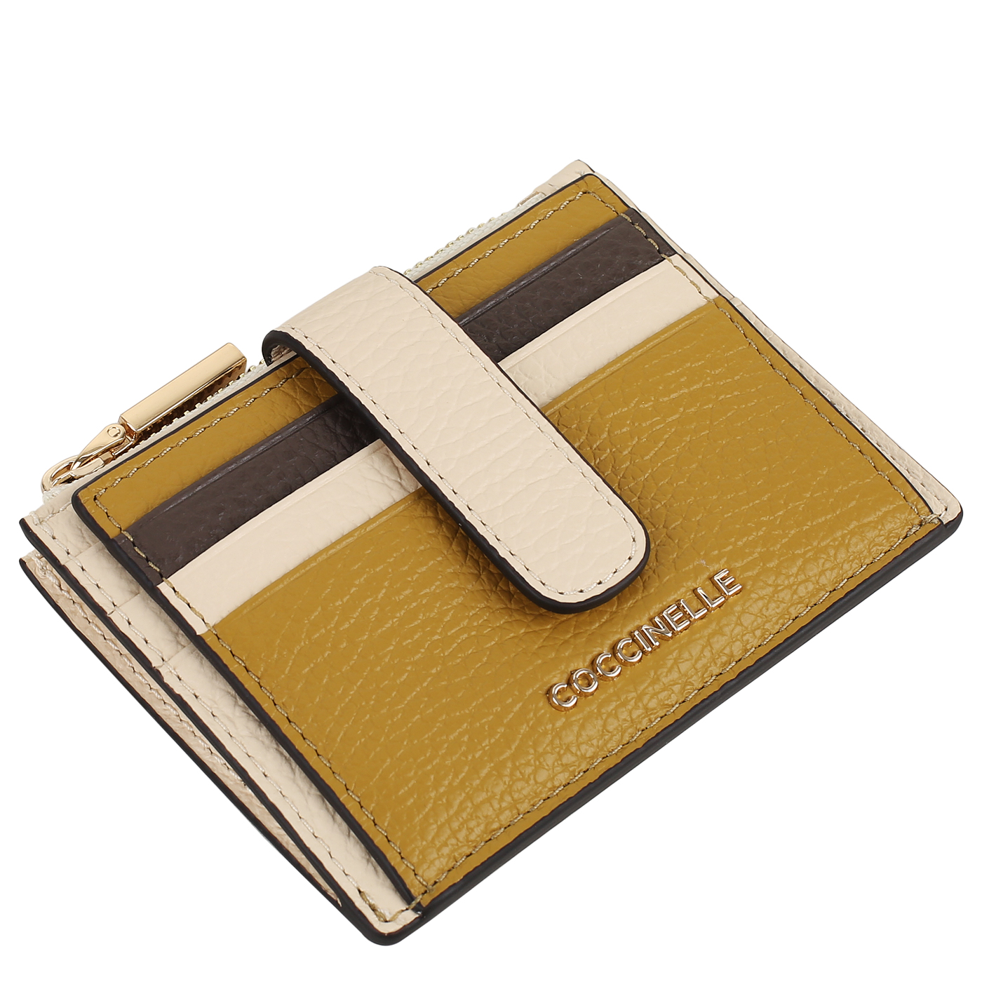 Кожаная визитница Coccinelle Metallic Tricolor