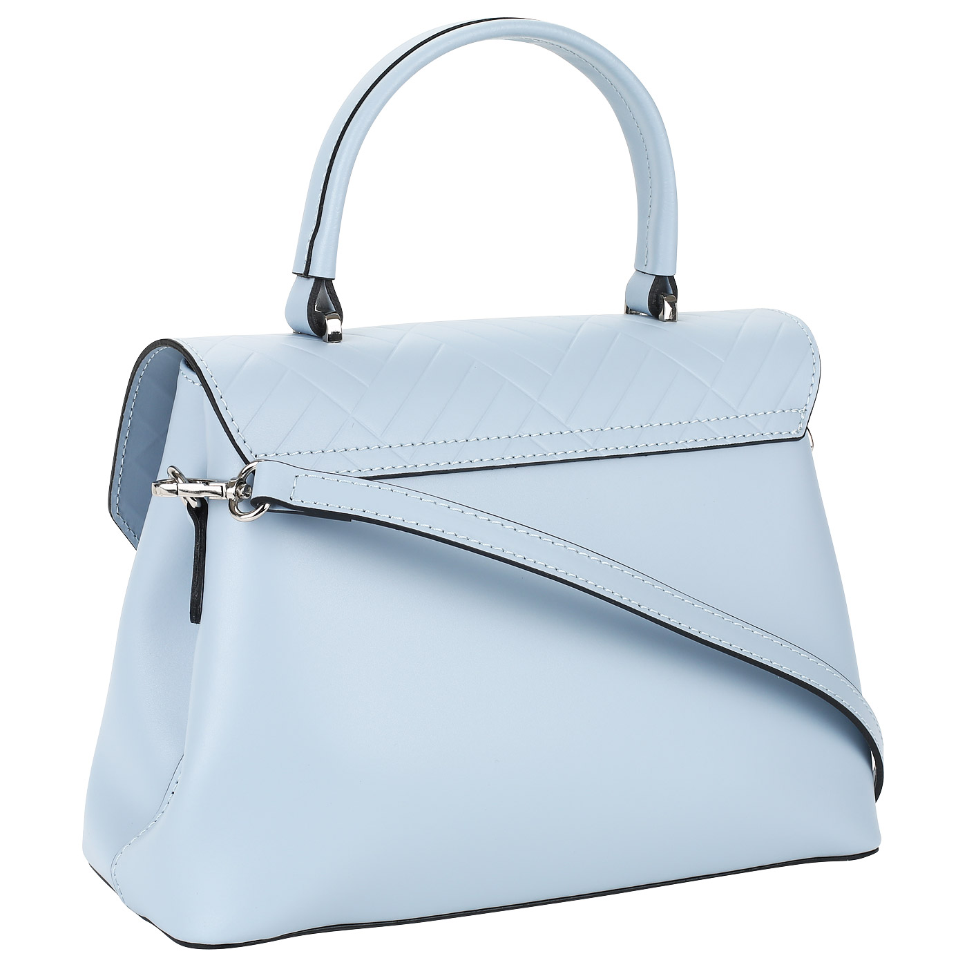 Кожаная сумка голубого цвета Sara Burglar Diva Dama