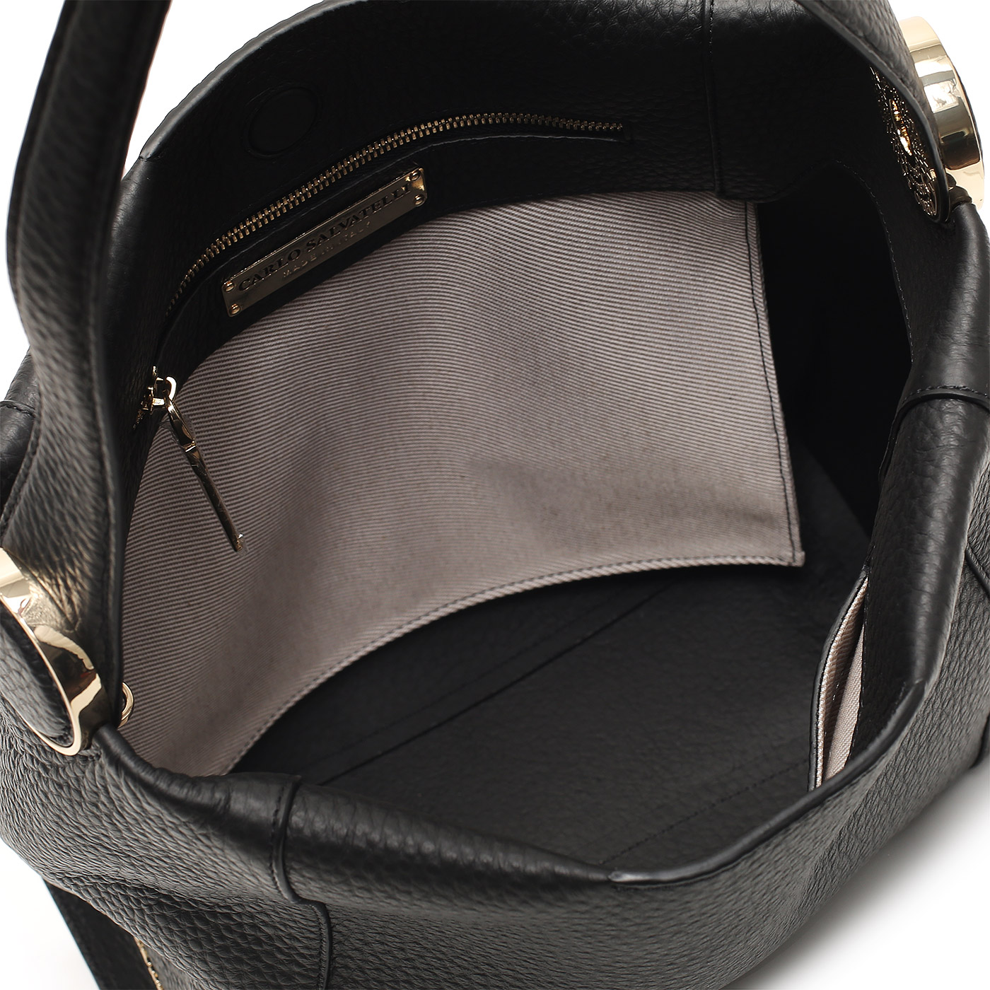 Кожаная сумка Carlo Salvatelli Double